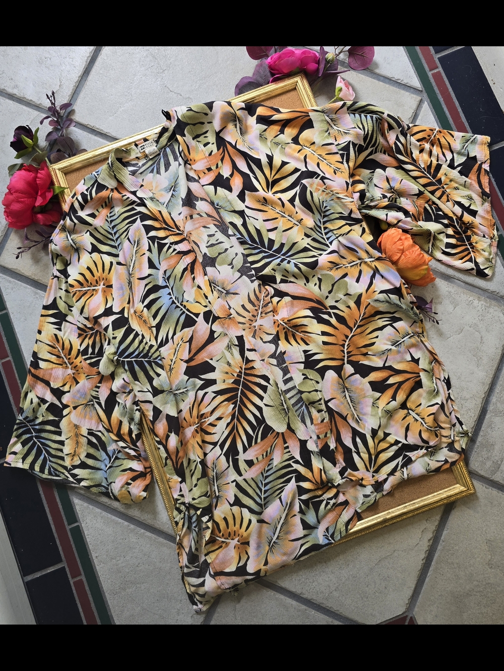 Billabong "Postcards From Paradise" Swim Kimono Cover-Up